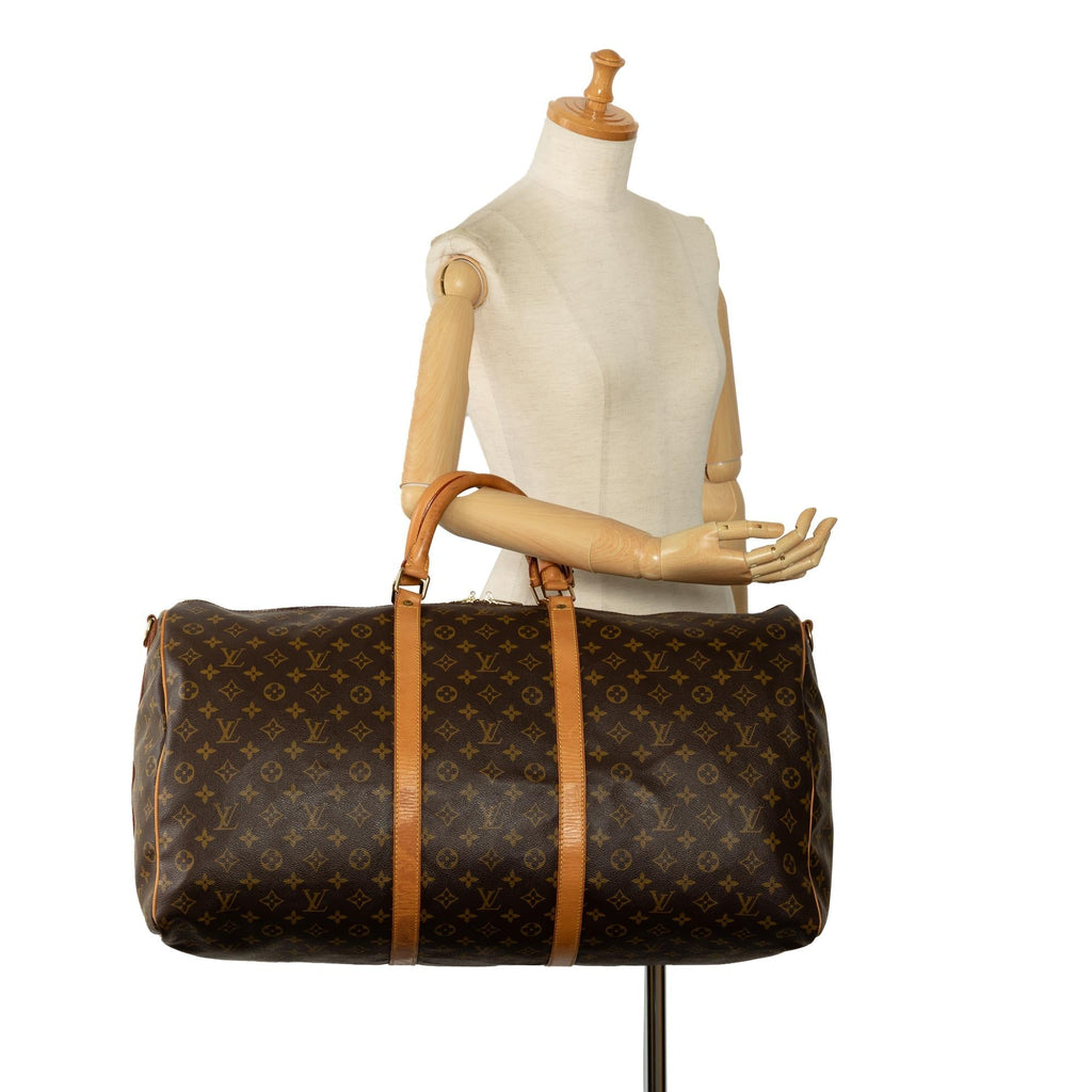 Louis Vuitton Monogram Keepall Bandouliere 60 (SHG-4j2jea)