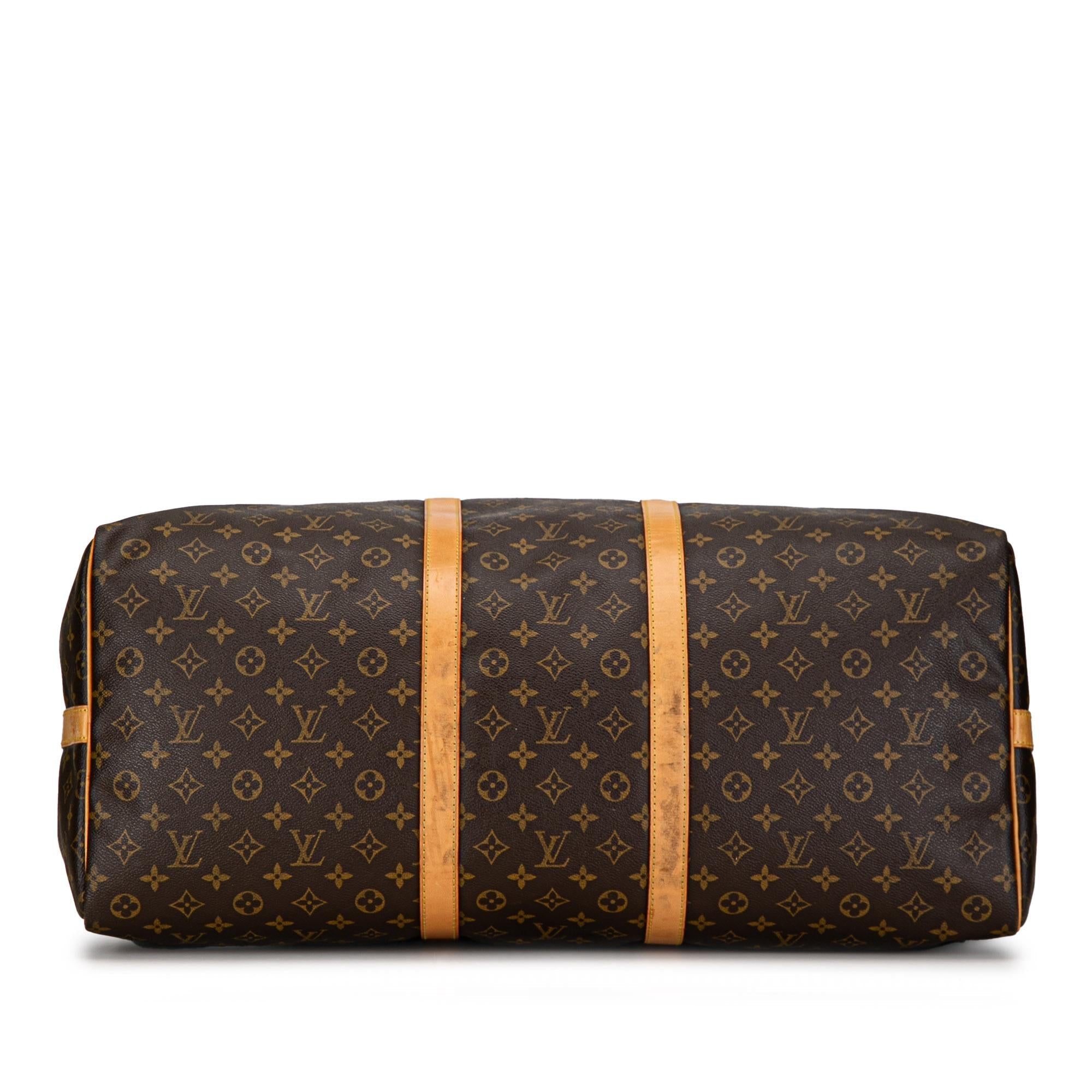 Louis Vuitton Monogram Keepall Bandouliere 60 (SHG-SMj1PM)