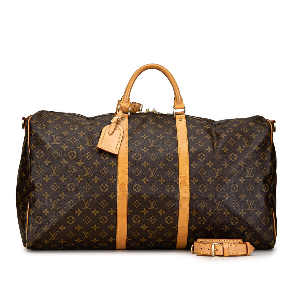 Louis Vuitton Monogram Keepall Bandouliere 60 (SHG-SMj1PM)