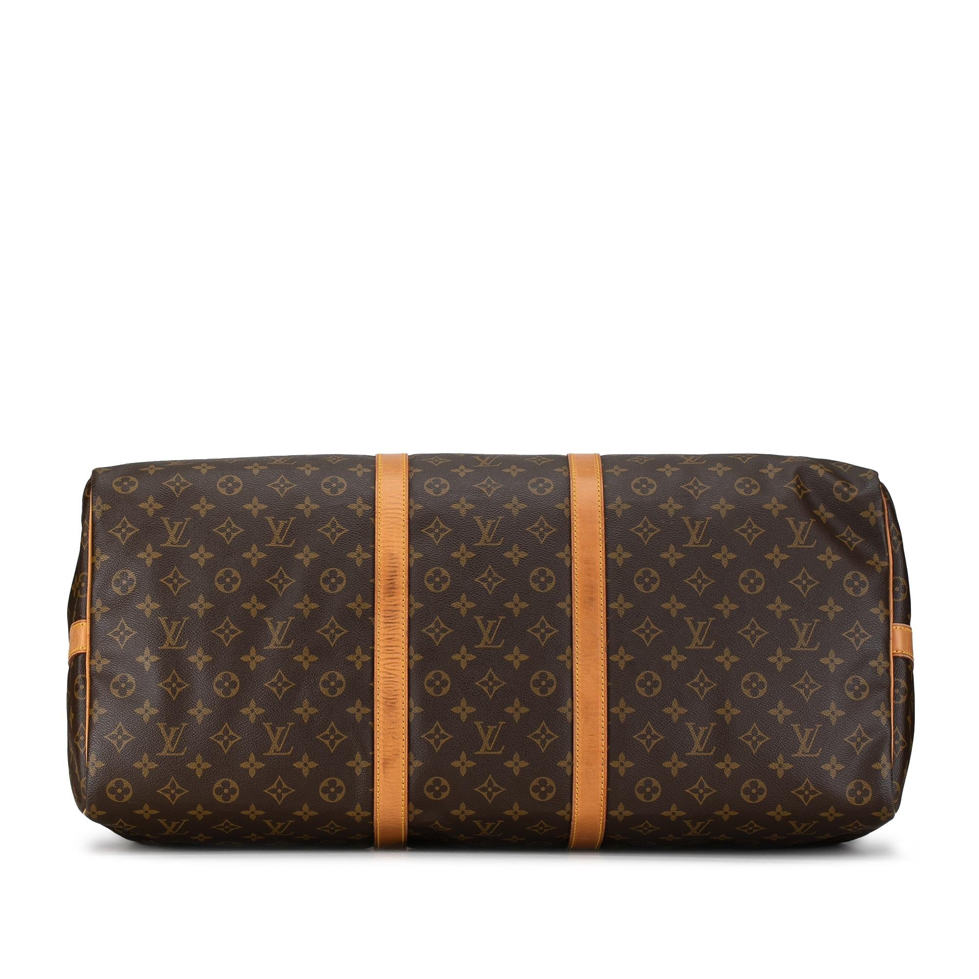Louis Vuitton Monogram Keepall Bandouliere 60 (SHG-NLE5O5)
