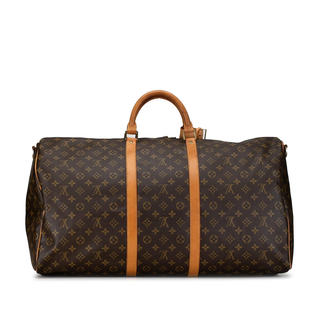 Louis Vuitton Monogram Keepall Bandouliere 60 (SHG-ST4B0r)