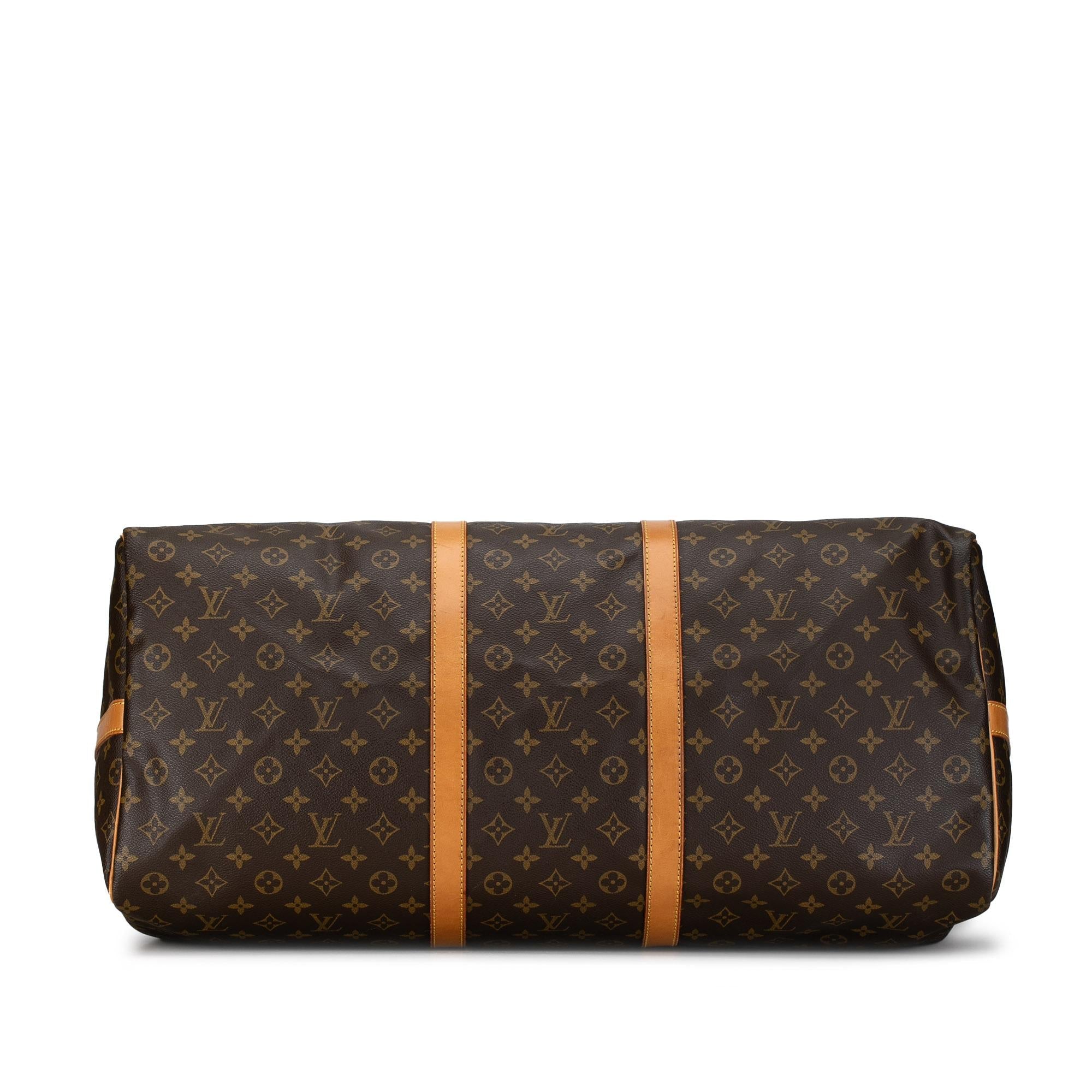 Louis Vuitton Monogram Keepall Bandouliere 60 (SHG-ST4B0r)