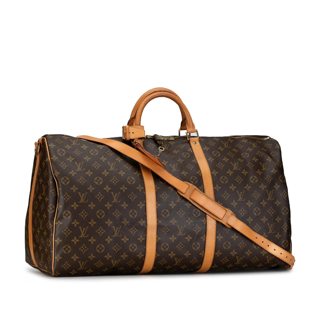 Louis Vuitton Monogram Keepall Bandouliere 60 (SHG-ST4B0r)