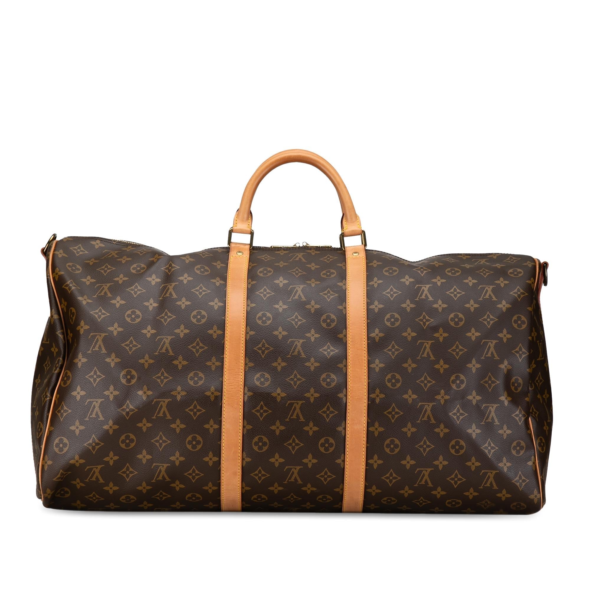 Louis Vuitton Monogram Keepall Bandouliere 60 (SHG-NIoV5f)