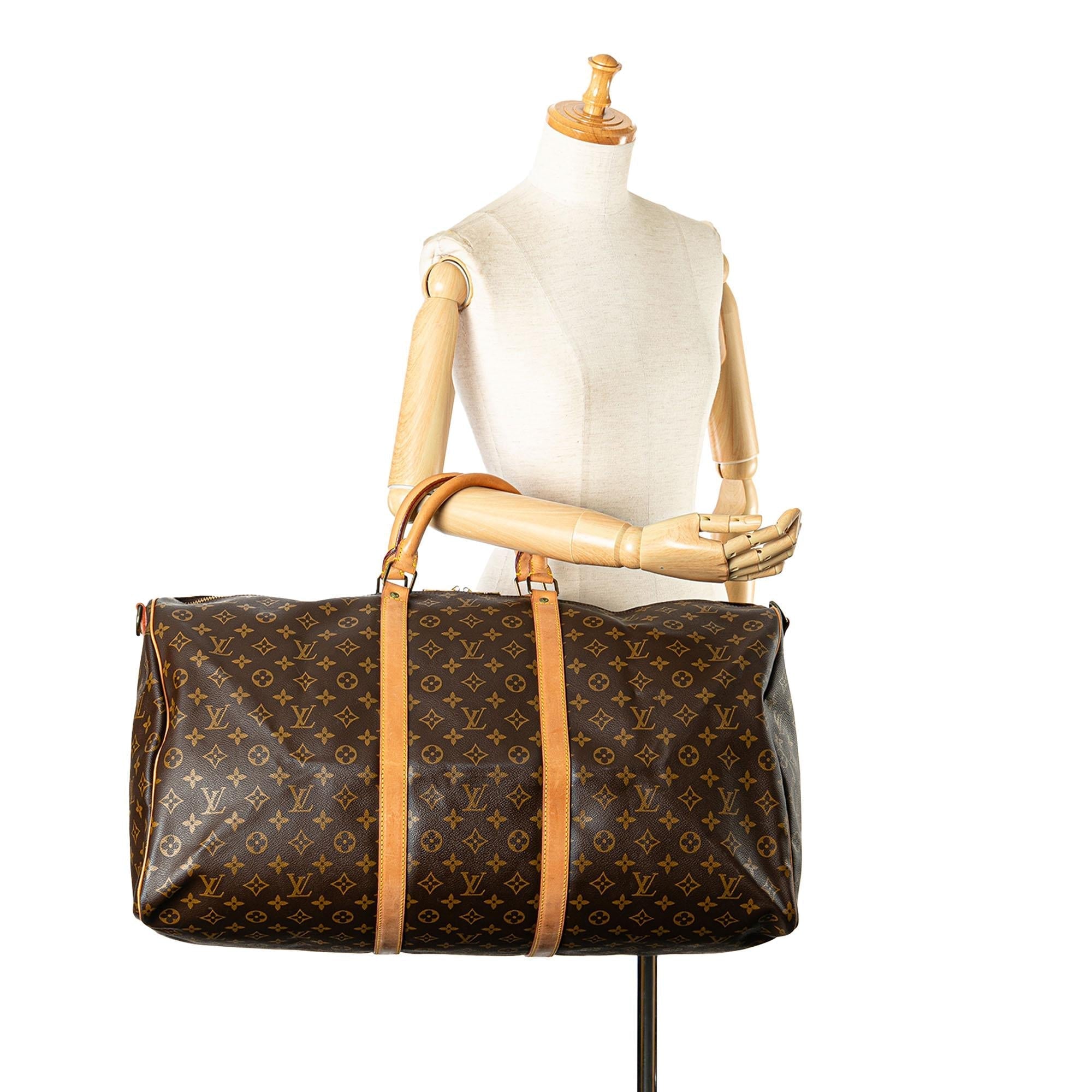 Louis Vuitton Monogram Keepall Bandouliere 60 (SHG-NIoV5f)