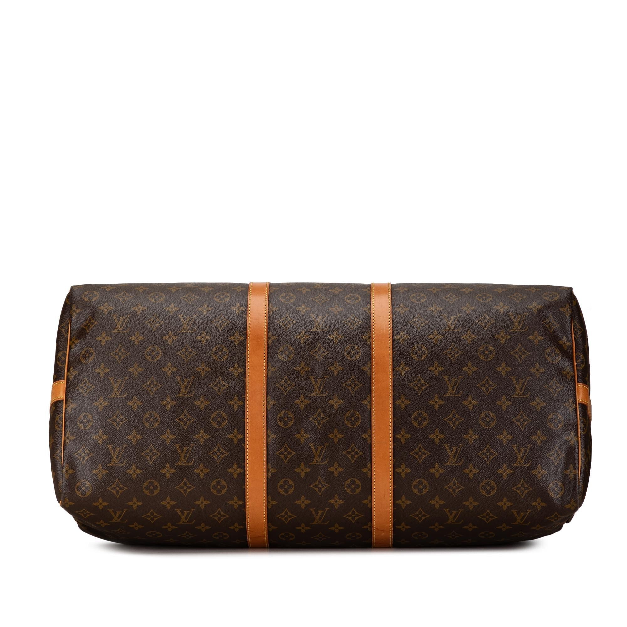 Louis Vuitton Monogram Keepall Bandouliere 60 (SHG-0UiiAY)