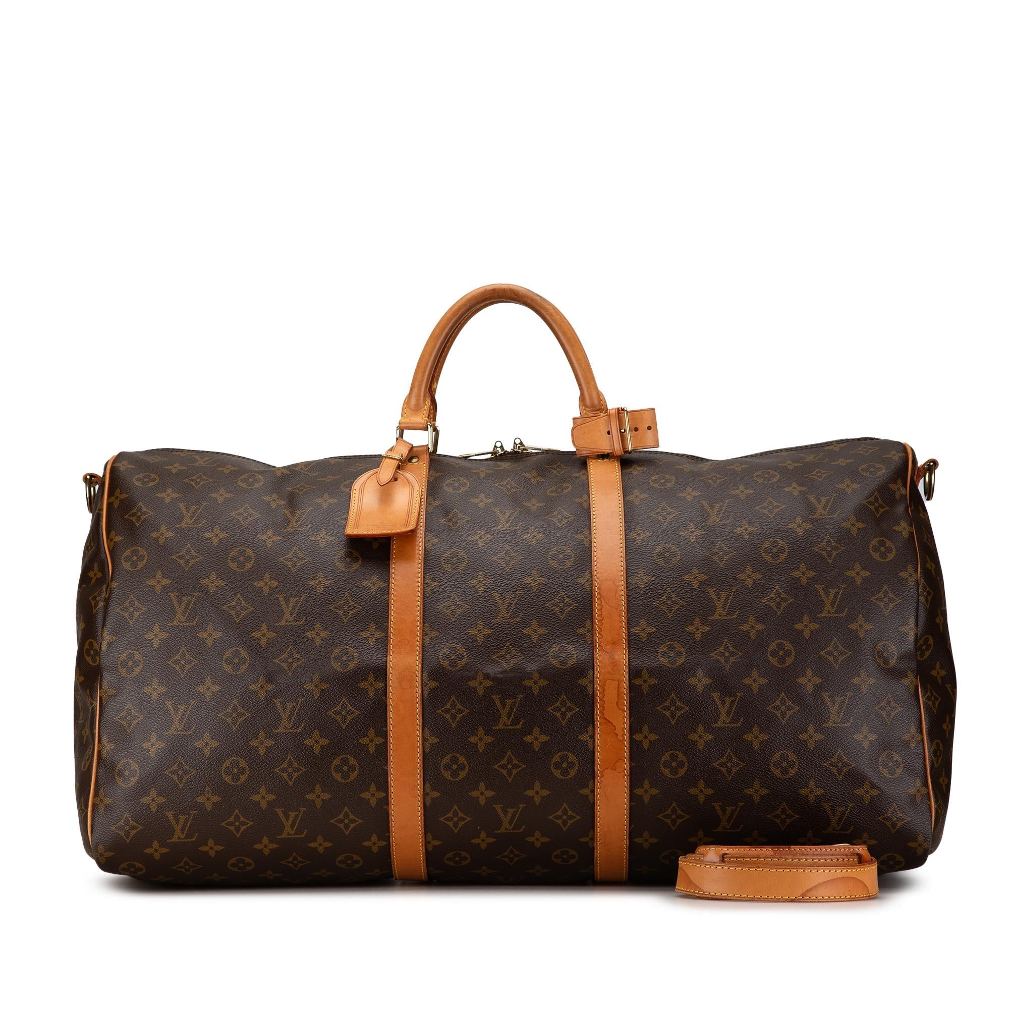 Louis Vuitton Monogram Keepall Bandouliere 60 (SHG-0UiiAY)