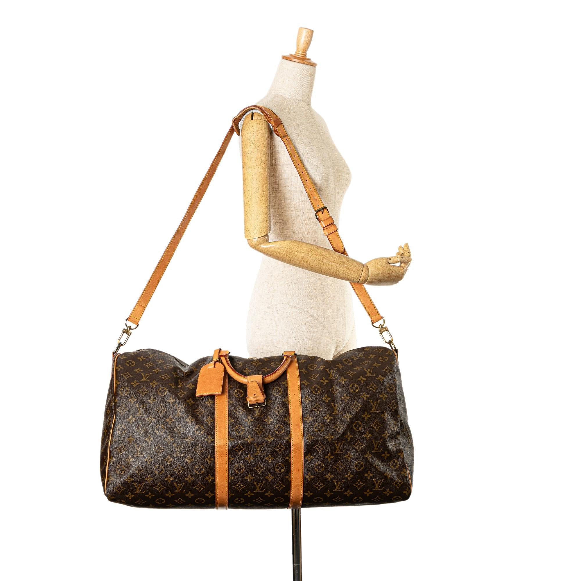 Louis Vuitton Monogram Keepall Bandouliere 60 (SHG-6wSsDC)