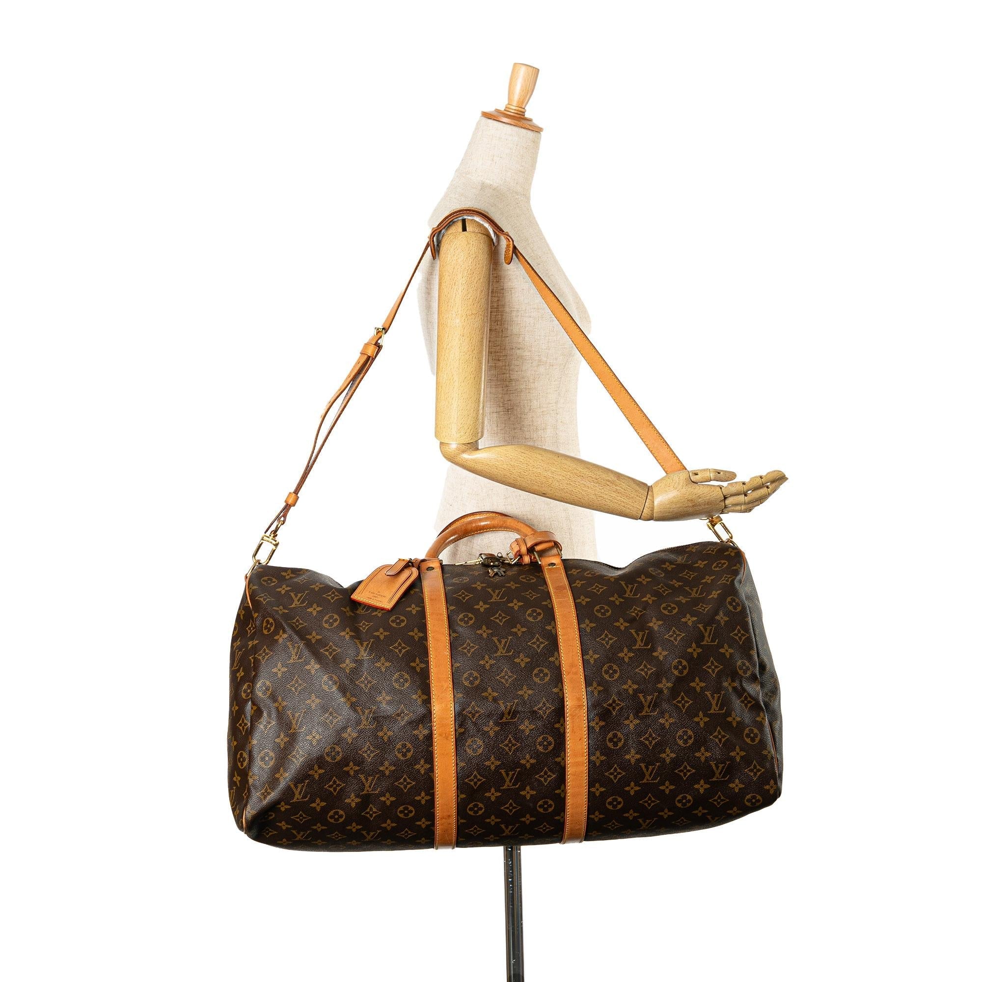 Louis Vuitton Monogram Keepall Bandouliere 60 (SHG-Kyk0qQ)
