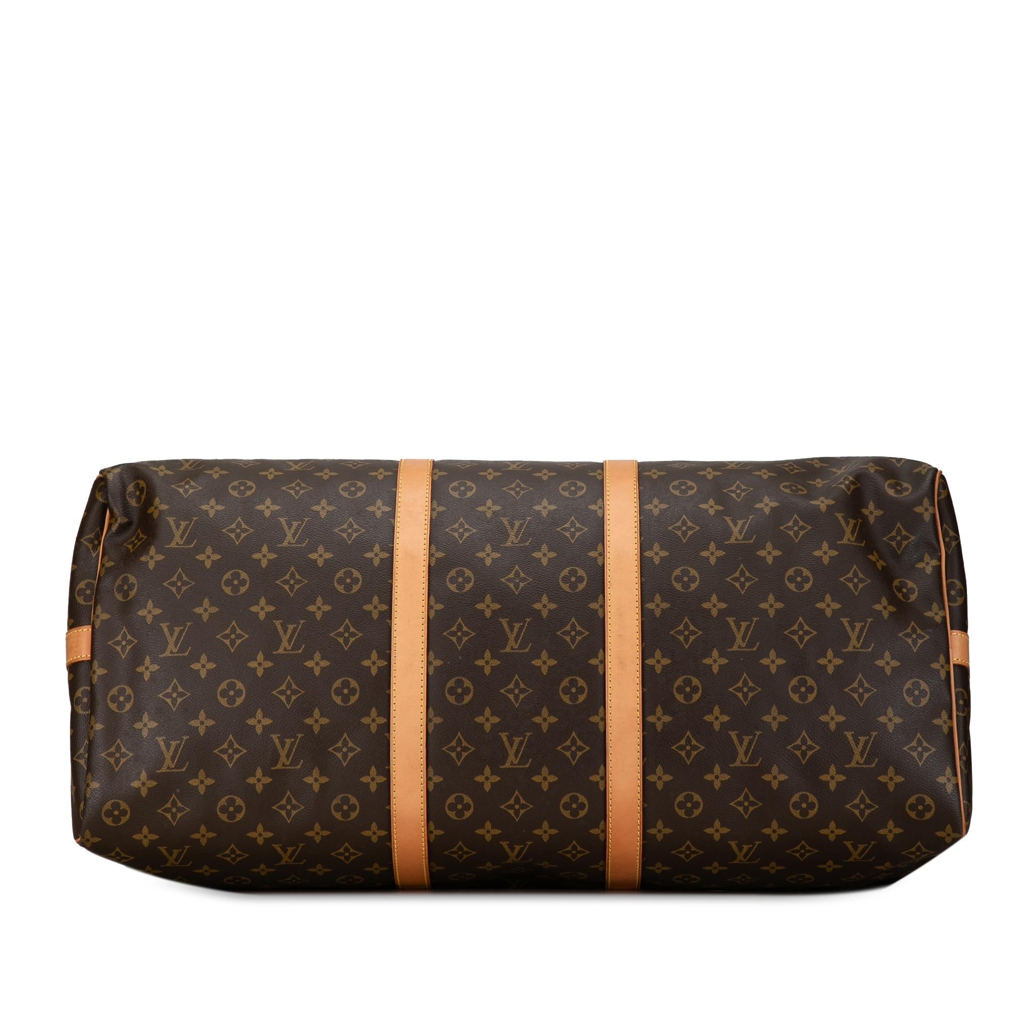 Louis Vuitton Monogram Keepall Bandouliere 60 (SHG-3XrsBP)