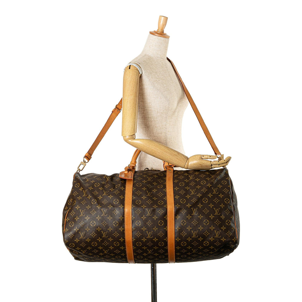 Louis Vuitton Monogram Keepall Bandouliere 60 (SHG-TmufKh)