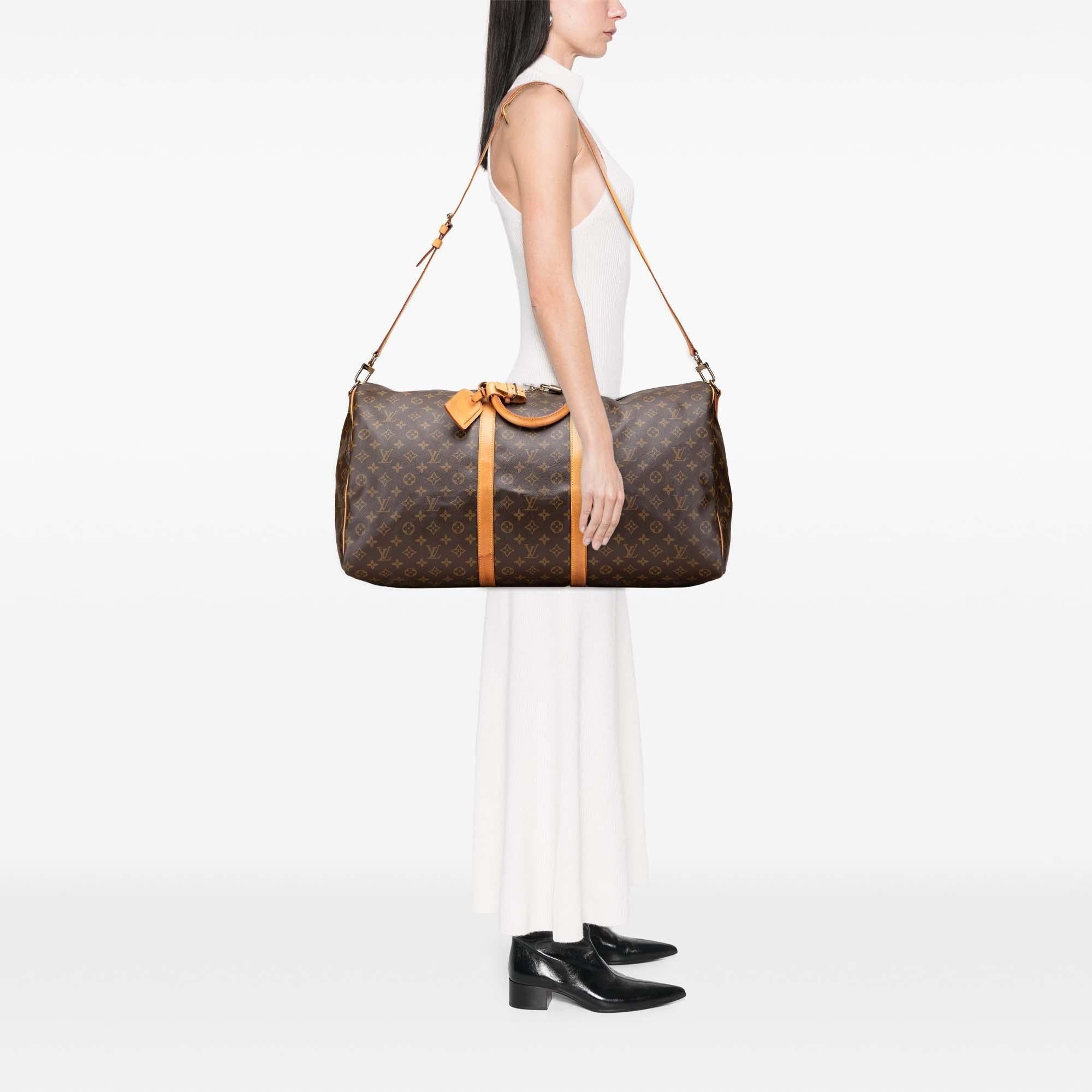 Louis Vuitton Monogram Keepall Bandouliere 60