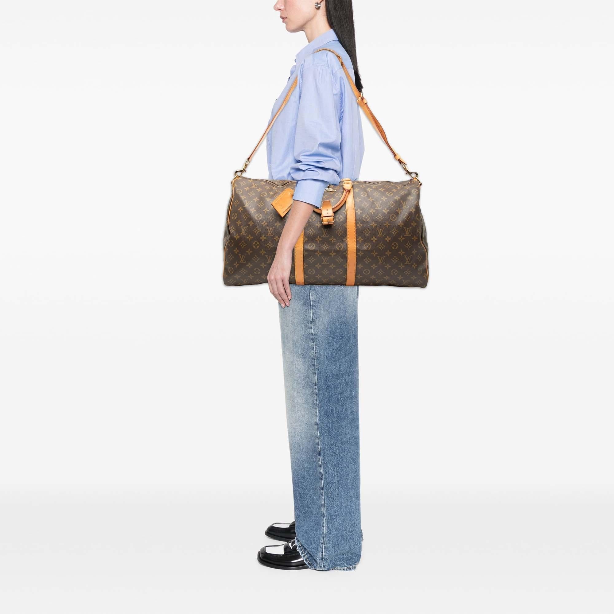 Louis Vuitton Monogram Keepall Bandouliere 60