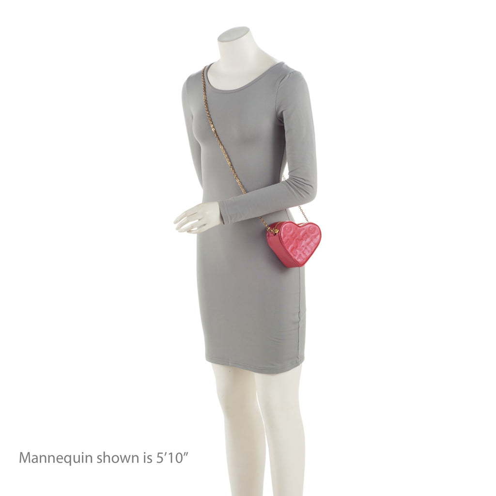Louis Vuitton Monogram Lambskin Sac Coueur Heart on Chain (SHF-VfXfrg)