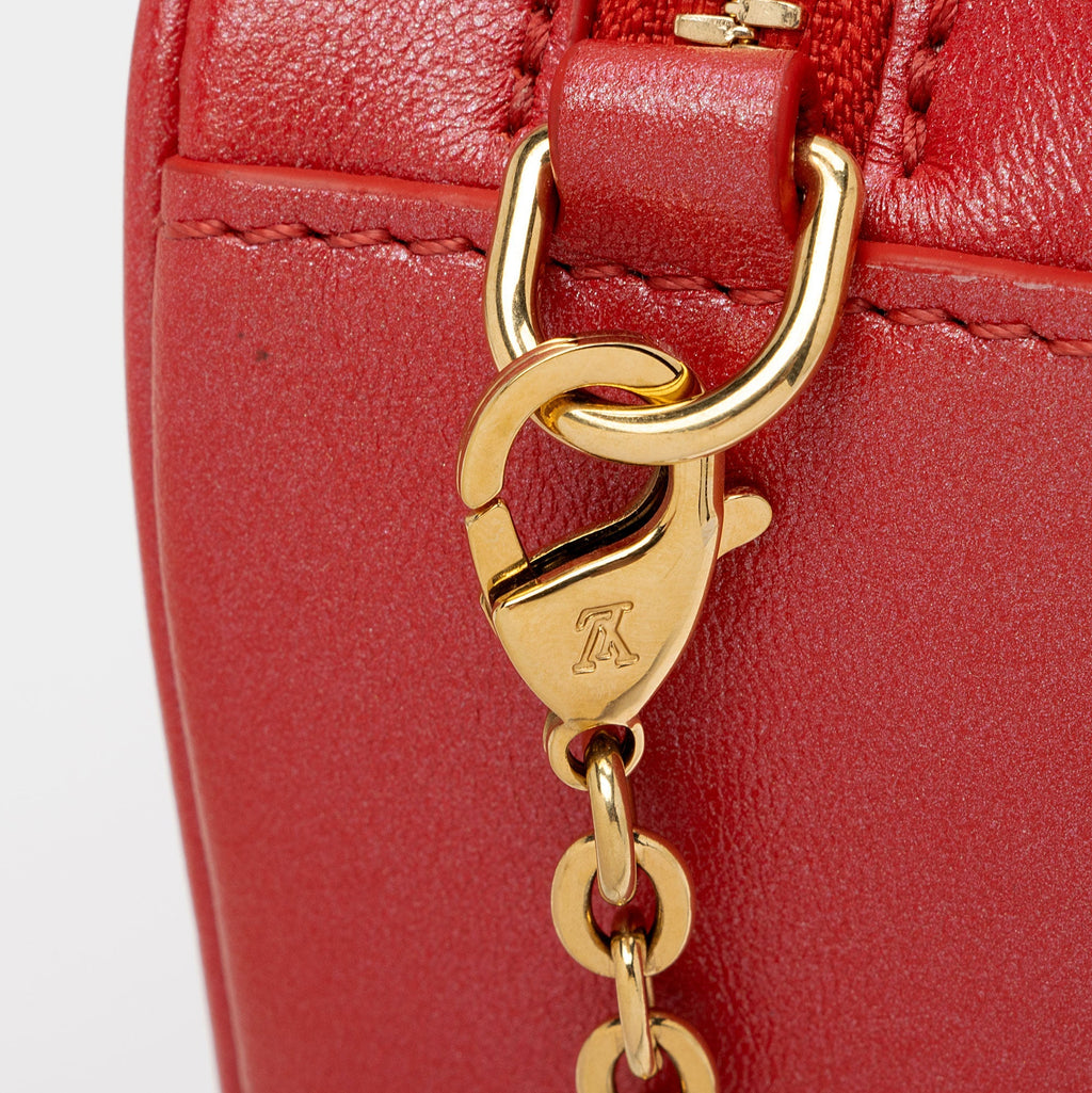 Louis Vuitton Monogram Lambskin Sac Coueur Heart on Chain (SHF-VfXfrg)