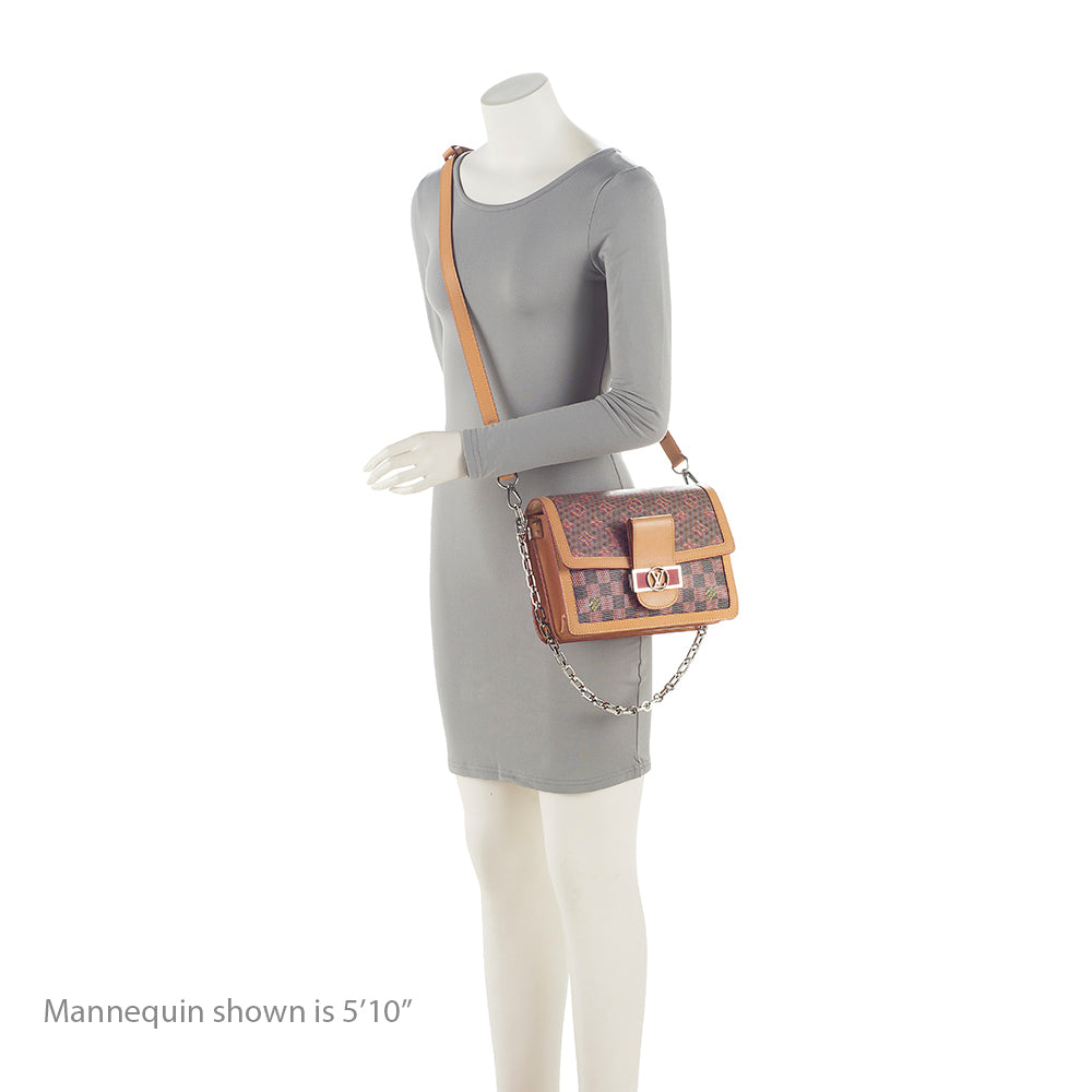 Louis Vuitton Monogram Leather Dauphine Pop MM Shoulder Bag (SHF-21954)