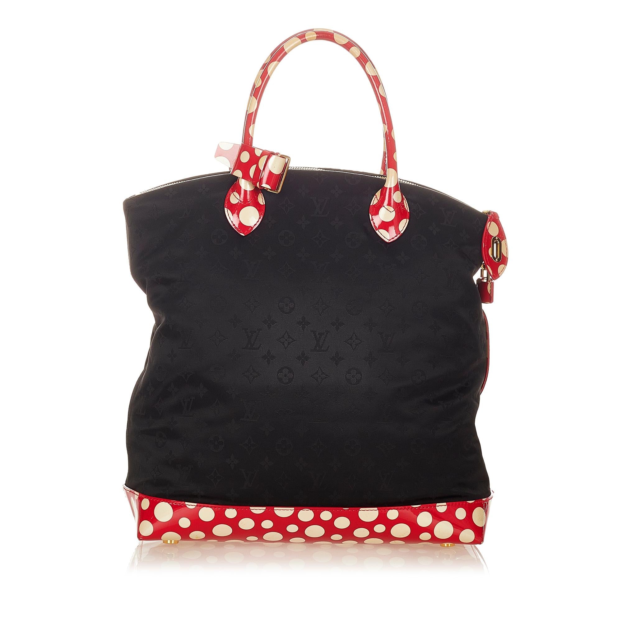 Louis Vuitton Monogram Lockit Vertical Yayoi Kusama Dots Infinity MM (SHG-24415)