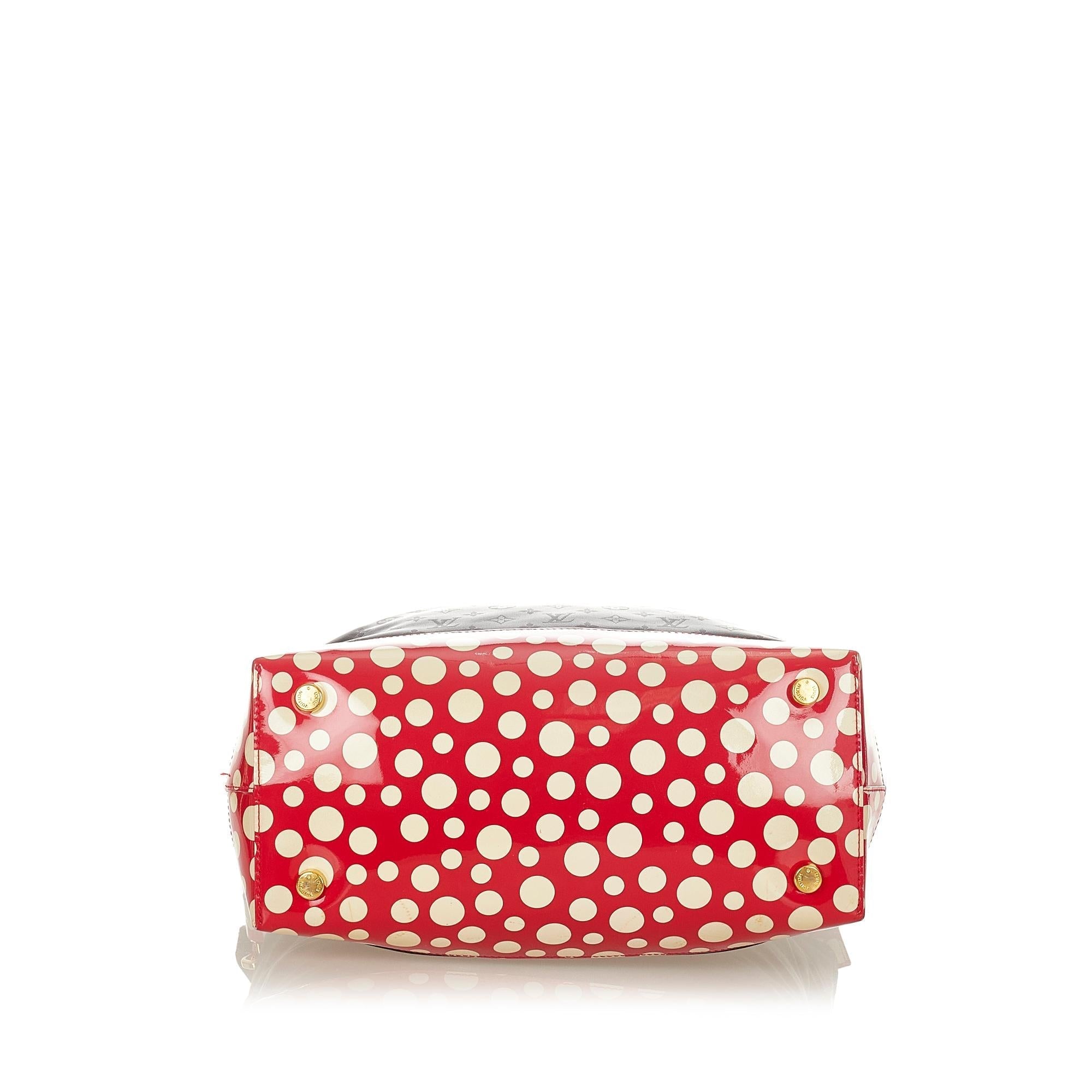 Louis Vuitton Monogram Lockit Vertical Yayoi Kusama Dots Infinity MM (SHG-24415)