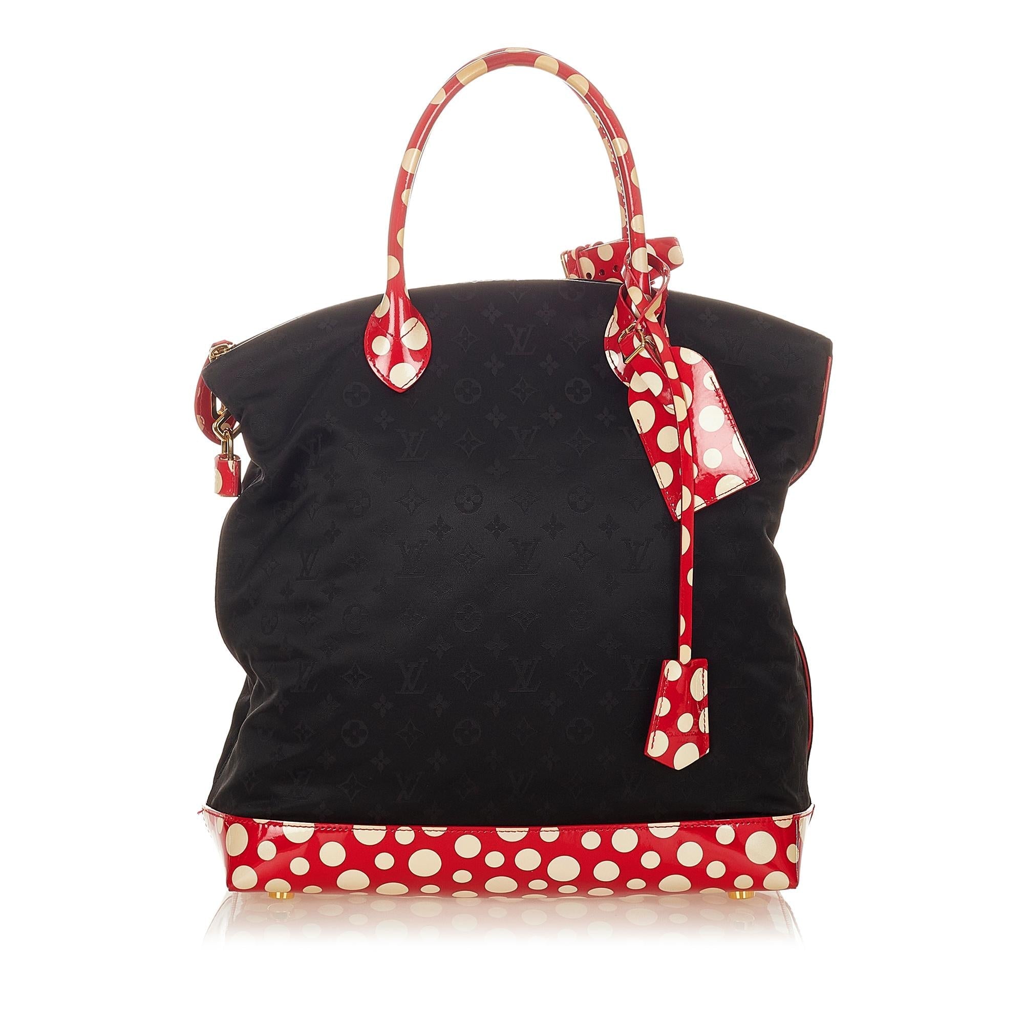 Louis Vuitton Monogram Lockit Vertical Yayoi Kusama Dots Infinity MM (SHG-24415)