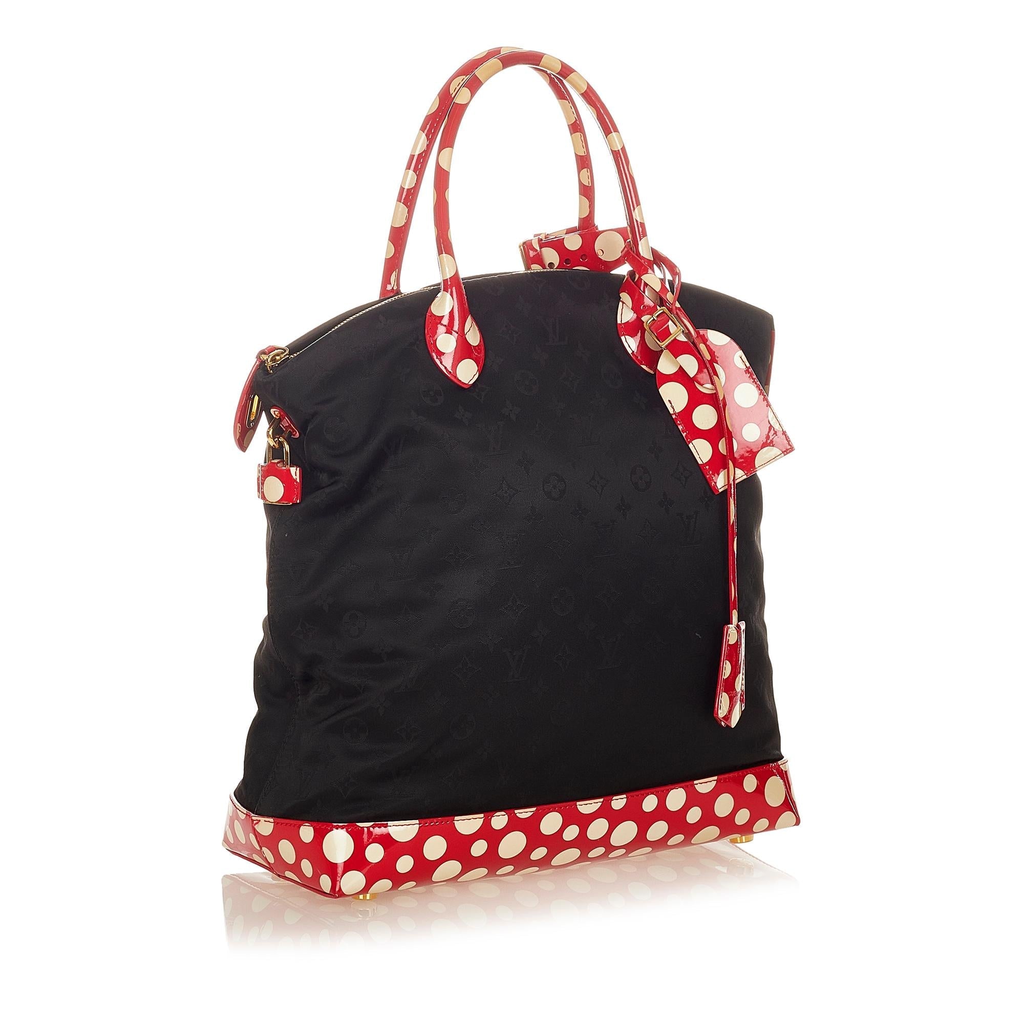 Louis Vuitton Monogram Lockit Vertical Yayoi Kusama Dots Infinity MM (SHG-24415)