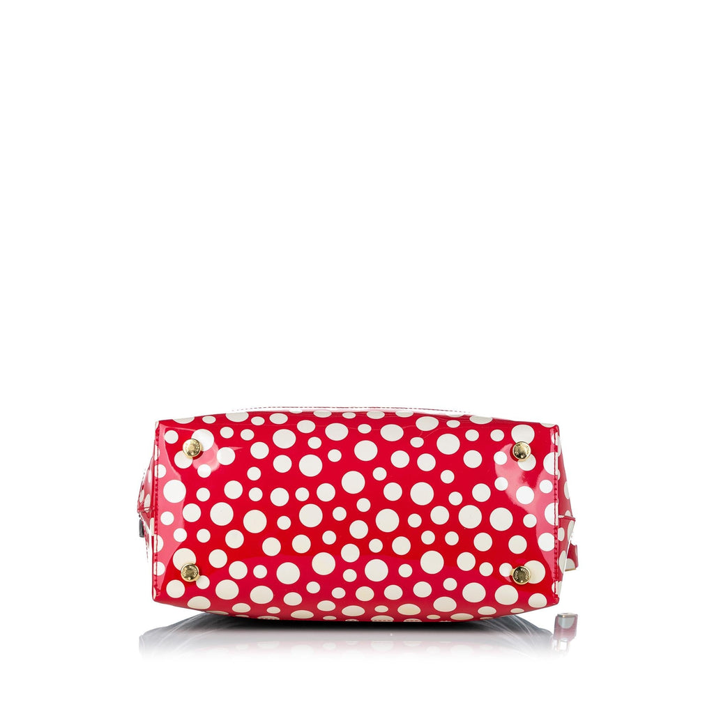 Louis Vuitton Monogram Lockit Vertical Yayoi Kusama Dots Infinity MM (SHG-30676)
