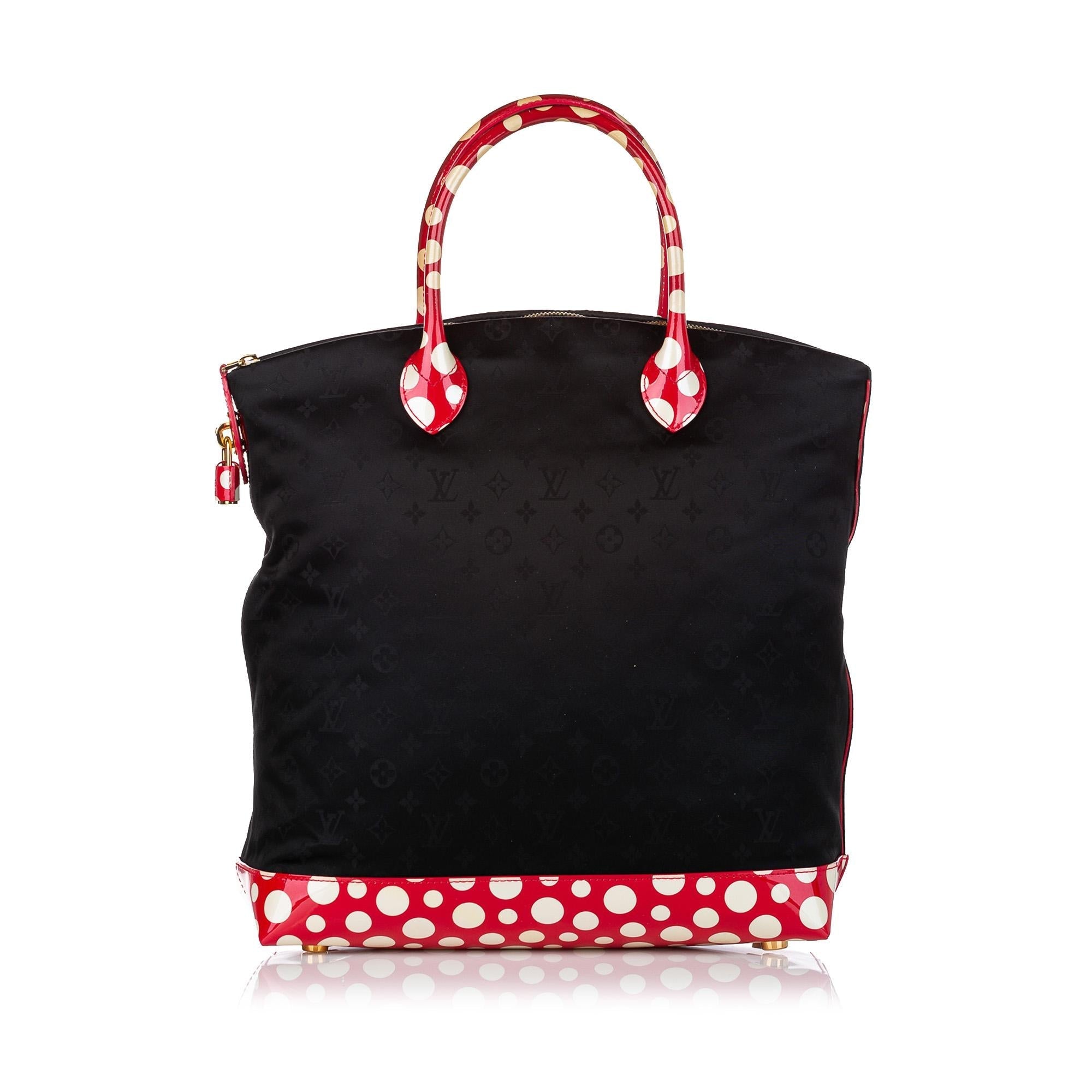 Louis Vuitton Monogram Lockit Vertical Yayoi Kusama Dots Infinity MM (SHG-30676)
