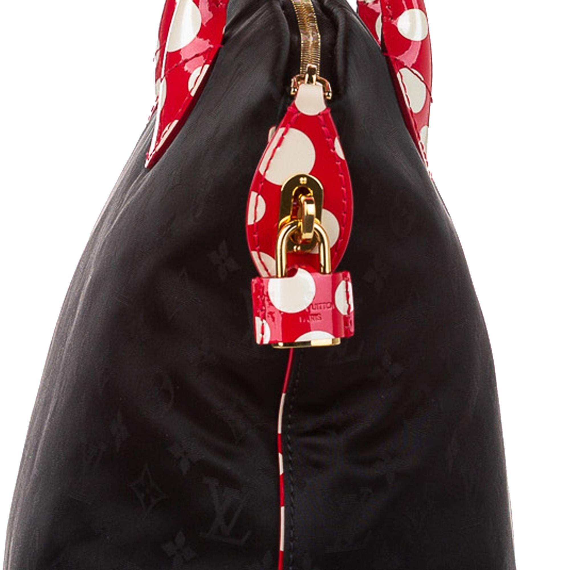 Louis Vuitton Monogram Lockit Vertical Yayoi Kusama Dots Infinity MM (SHG-30676)