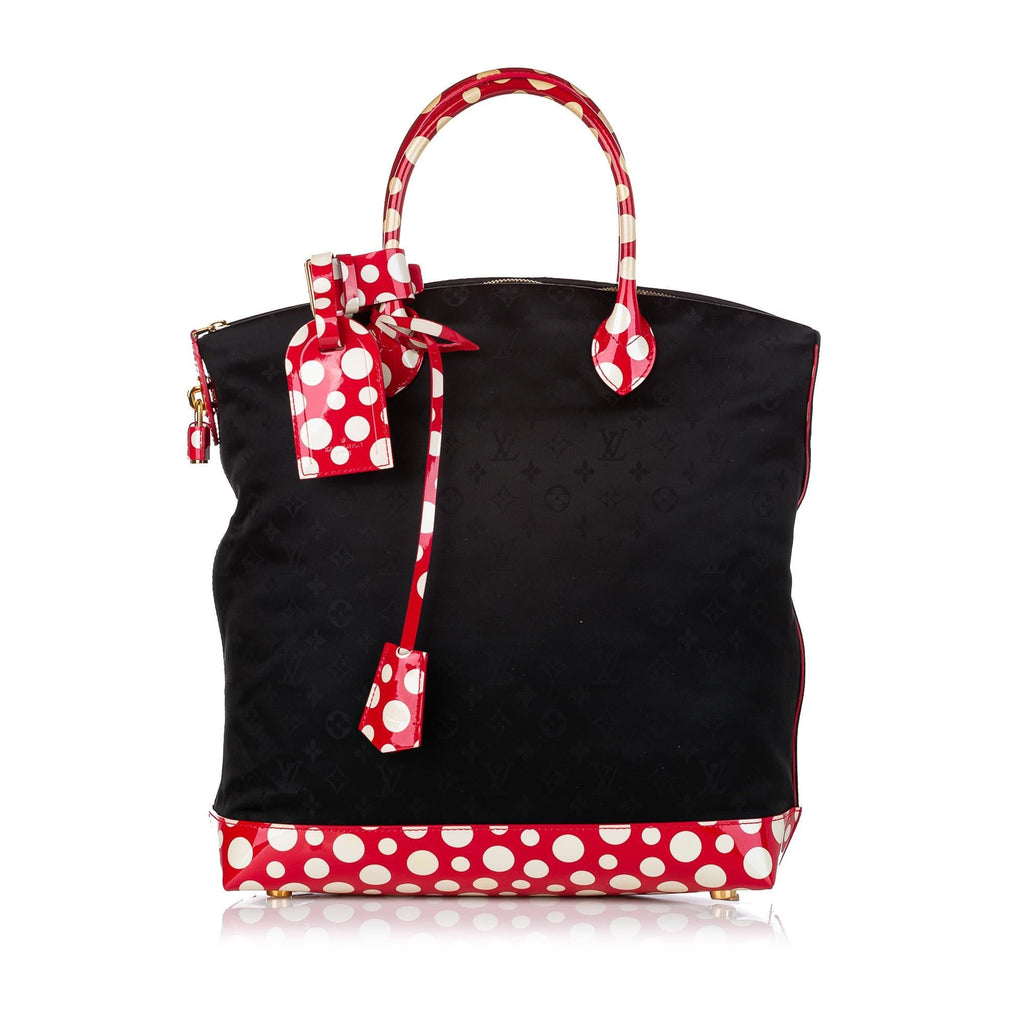 Louis Vuitton Monogram Lockit Vertical Yayoi Kusama Dots Infinity MM (SHG-30676)