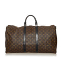 Louis Vuitton Monogram Macassar Keepall Bandouliere 55 (SHG-34578)