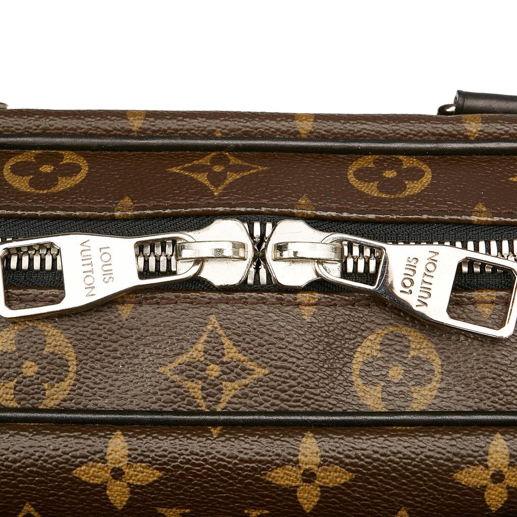 Louis Vuitton Monogram Macassar Soft Briefcase (SHG-23238)