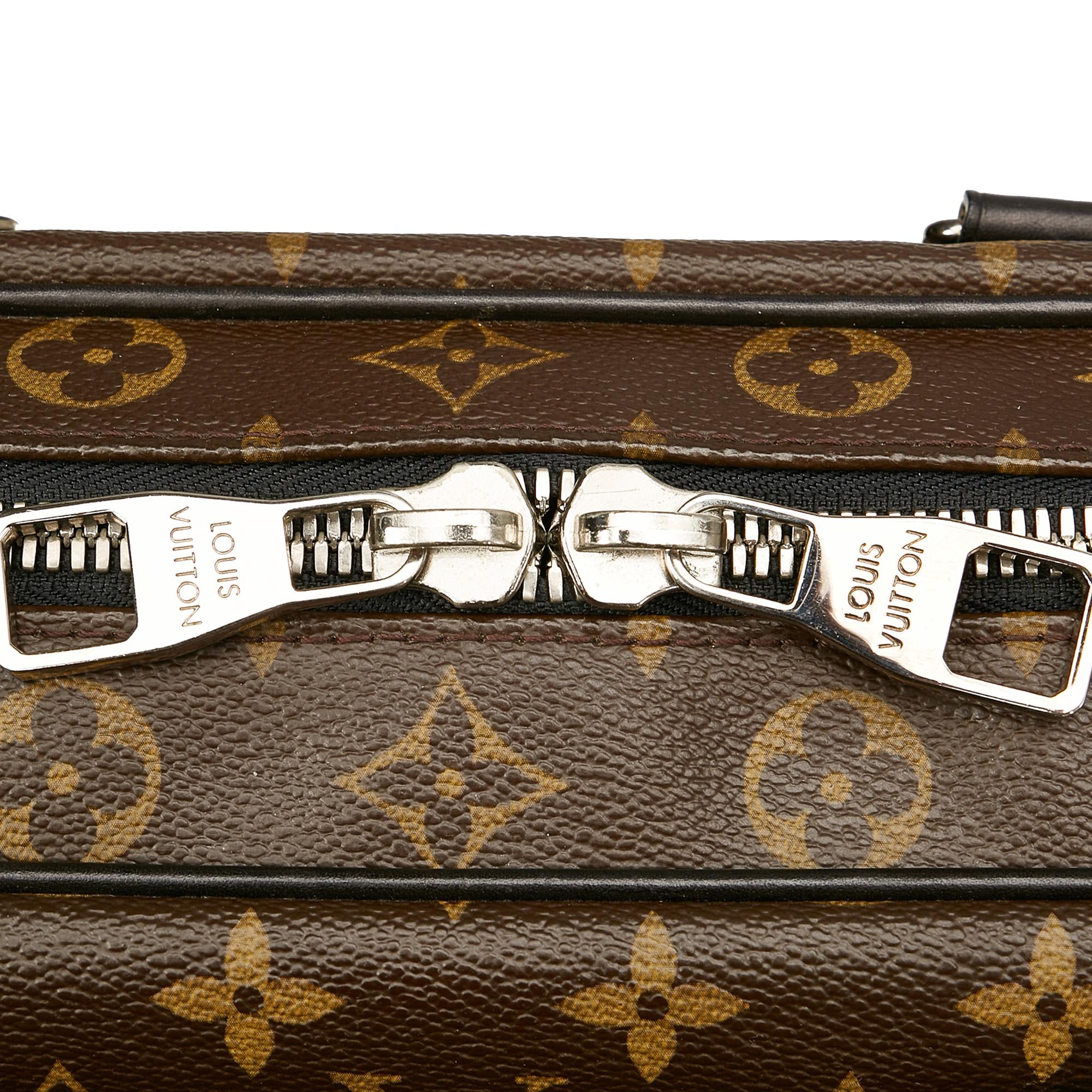 Louis Vuitton Monogram Macassar Soft Briefcase (SHG-23238)