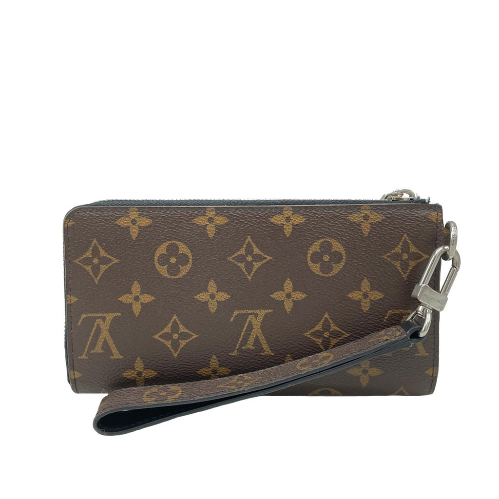 Louis Vuitton Monogram Macassar Zippy Dragonne (SHG-wgkDks)