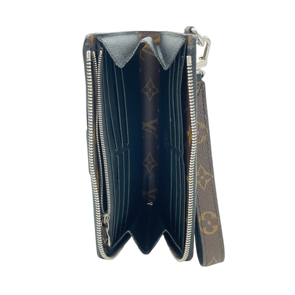 Louis Vuitton Monogram Macassar Zippy Dragonne (SHG-wgkDks)