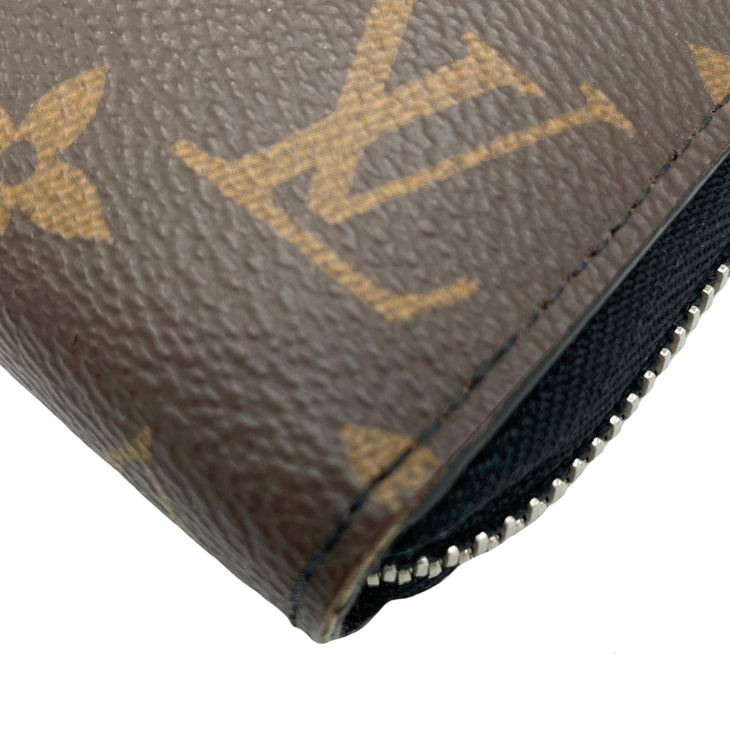 Louis Vuitton Monogram Macassar Zippy Dragonne (SHG-wgkDks)