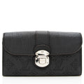 Louis Vuitton Monogram Mahina Leather Amelia Wallet (SHF-14630)