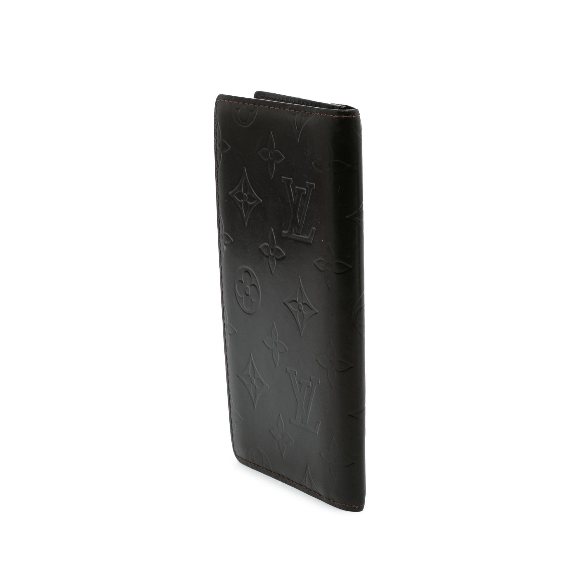 Louis Vuitton Monogram Mat Brazza Bifold Long Wallet