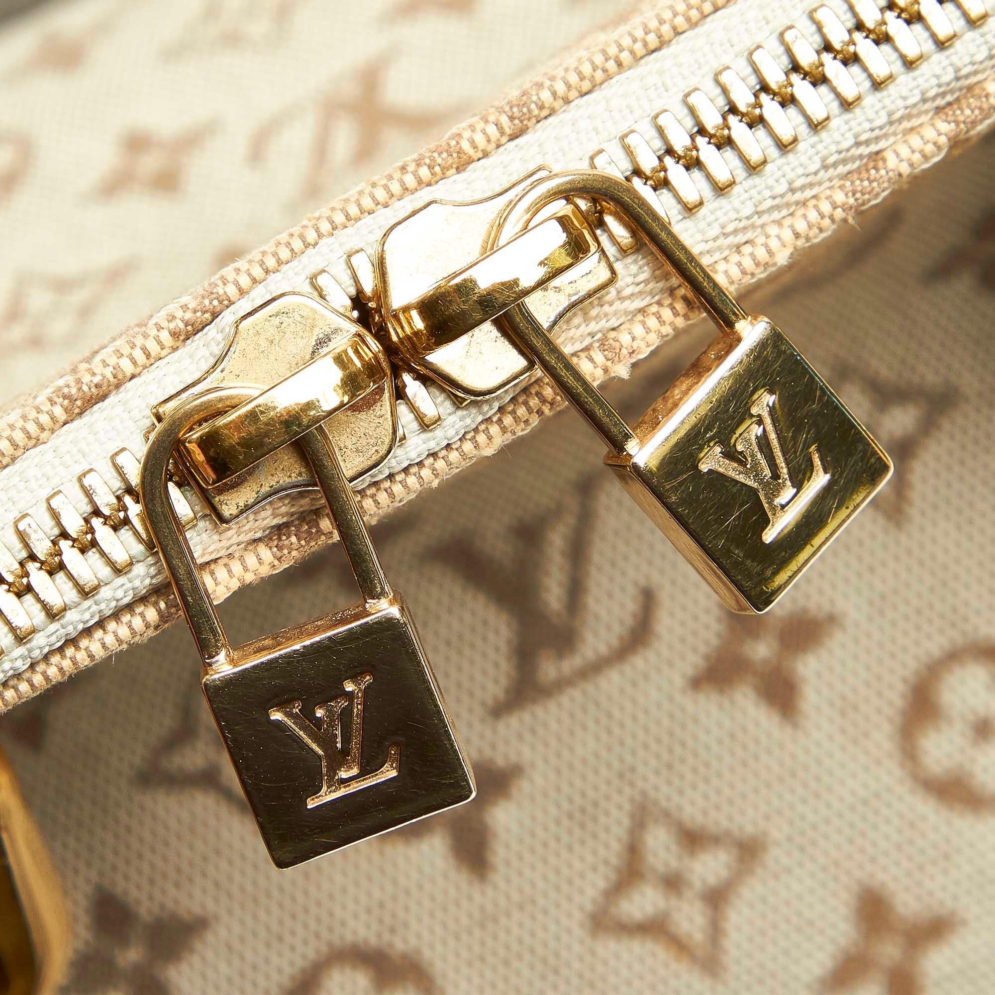 Louis Vuitton Monogram Mini Lin Alma Long Handbag (SHG-16564)