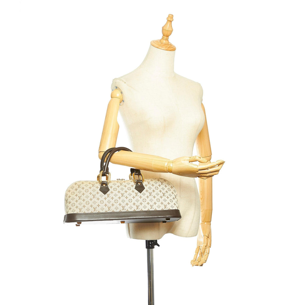 Louis Vuitton Monogram Mini Lin Alma Long Handbag (SHG-16564)