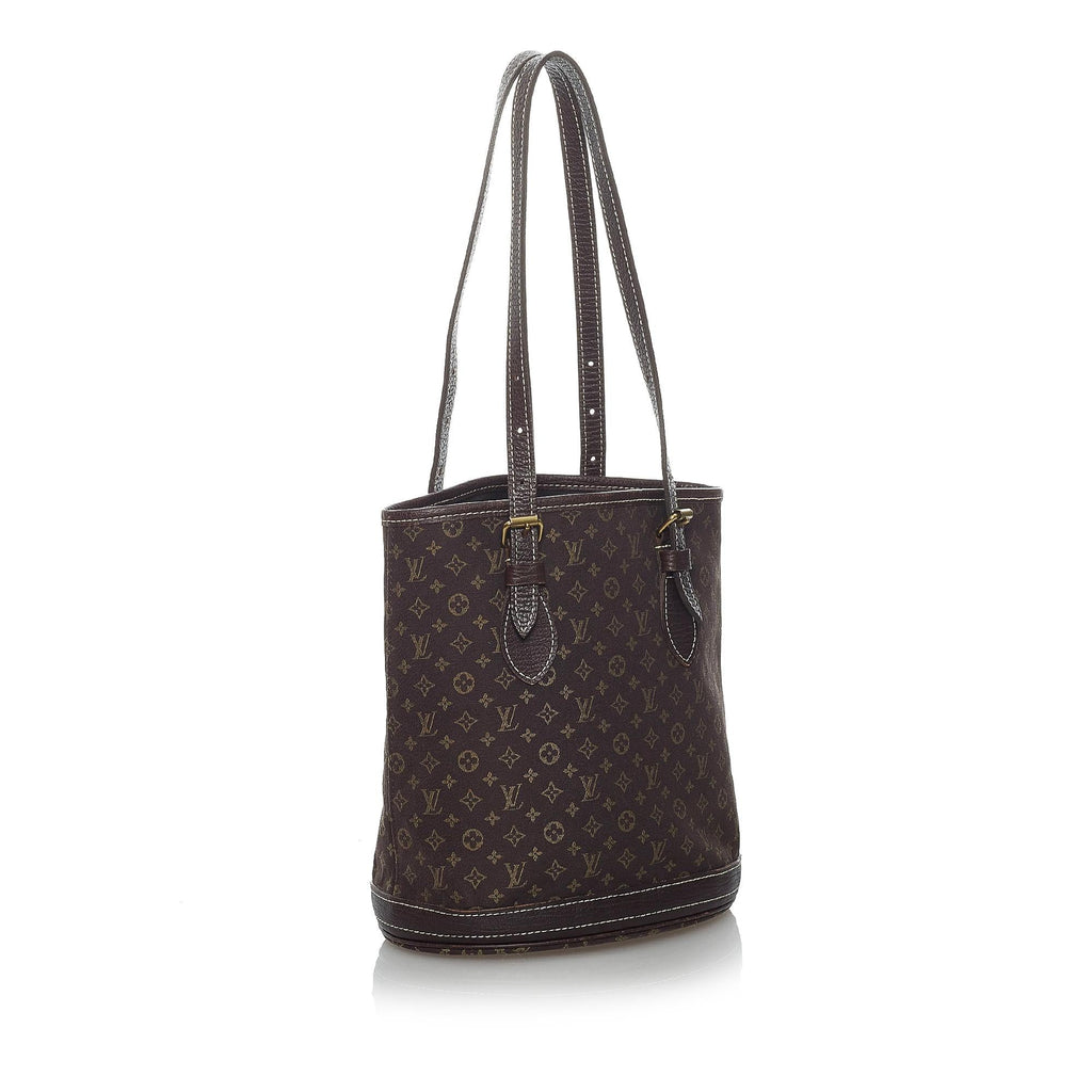 Louis Vuitton Monogram Mini Lin Bucket PM (SHG-29883)