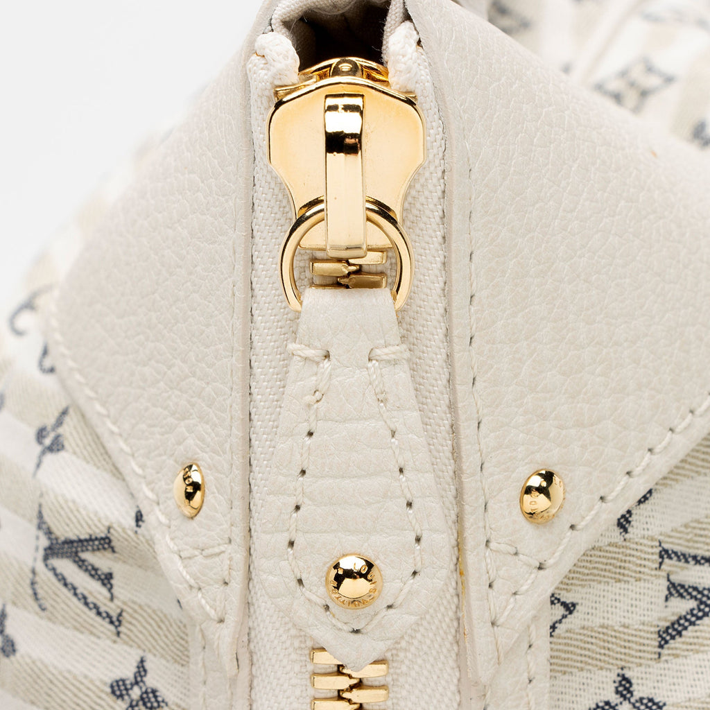 Louis Vuitton Monogram Mini Lin Croisette Marina GM Satchel