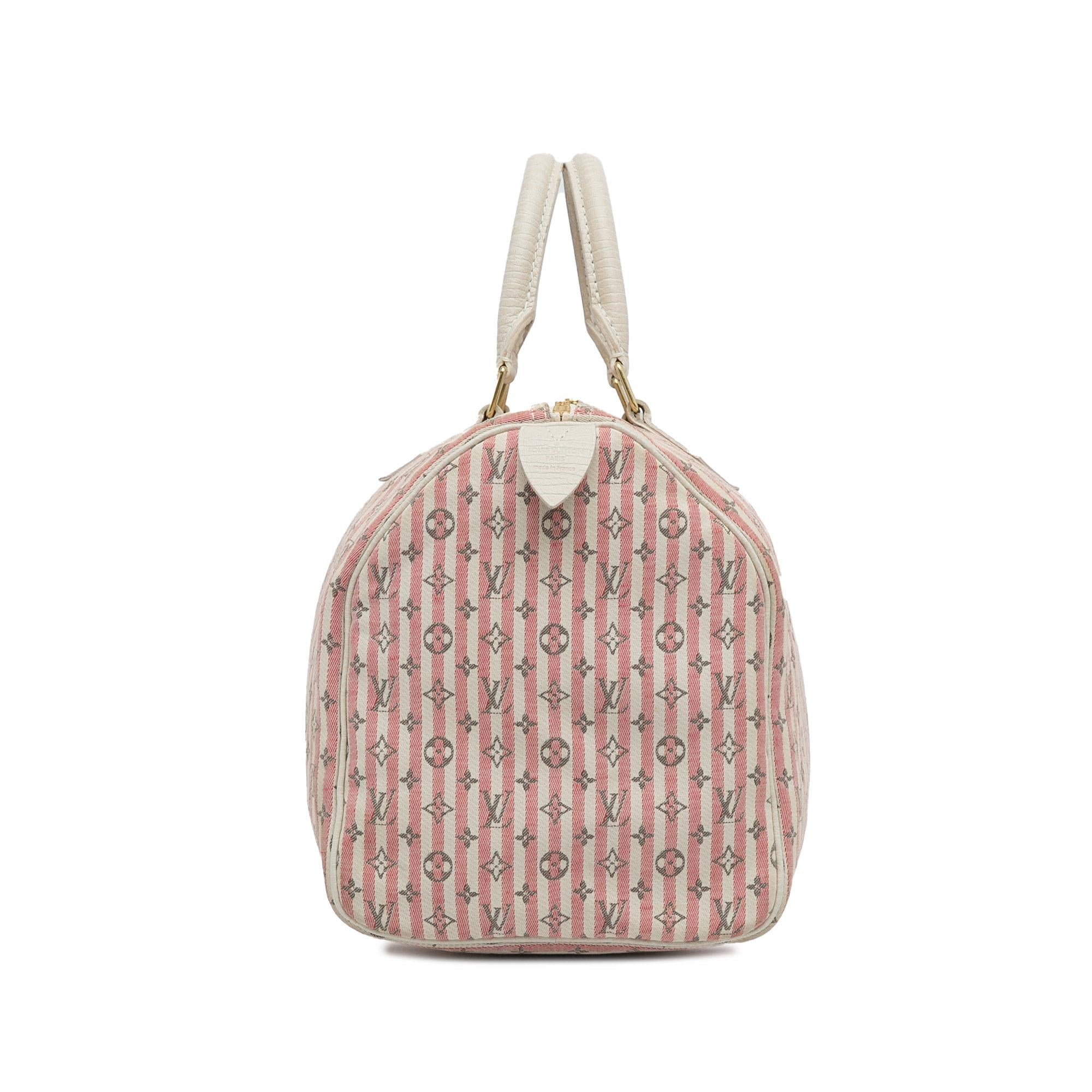 Louis Vuitton Monogram Mini Lin Croisette Speedy 30 (SHG-C5nQm0)
