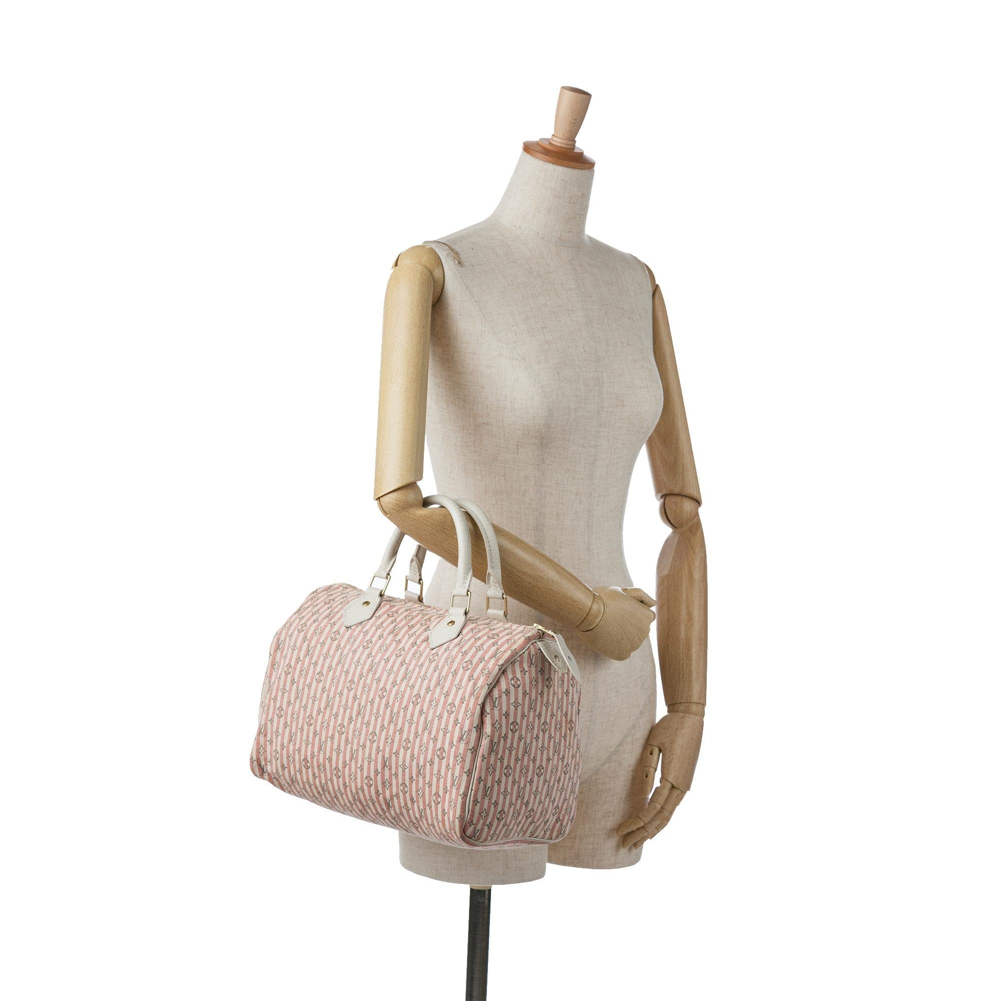 Louis Vuitton Monogram Mini Lin Croisette Speedy 30 (SHG-C5nQm0)