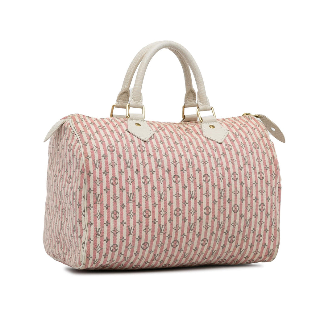 Louis Vuitton Monogram Mini Lin Croisette Speedy 30 (SHG-C5nQm0)