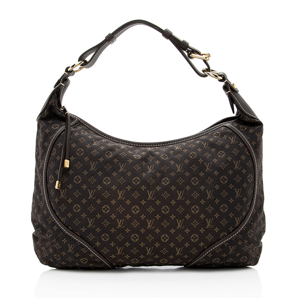Louis Vuitton Monogram Mini Lin Manon MM Hobo (SHF-18773)