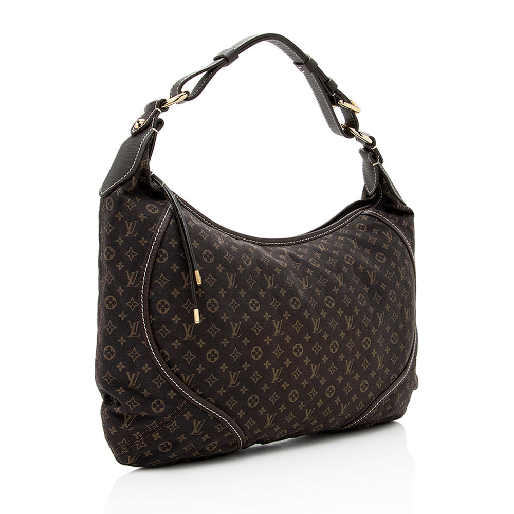 Louis Vuitton Monogram Mini Lin Manon MM Hobo (SHF-18773)
