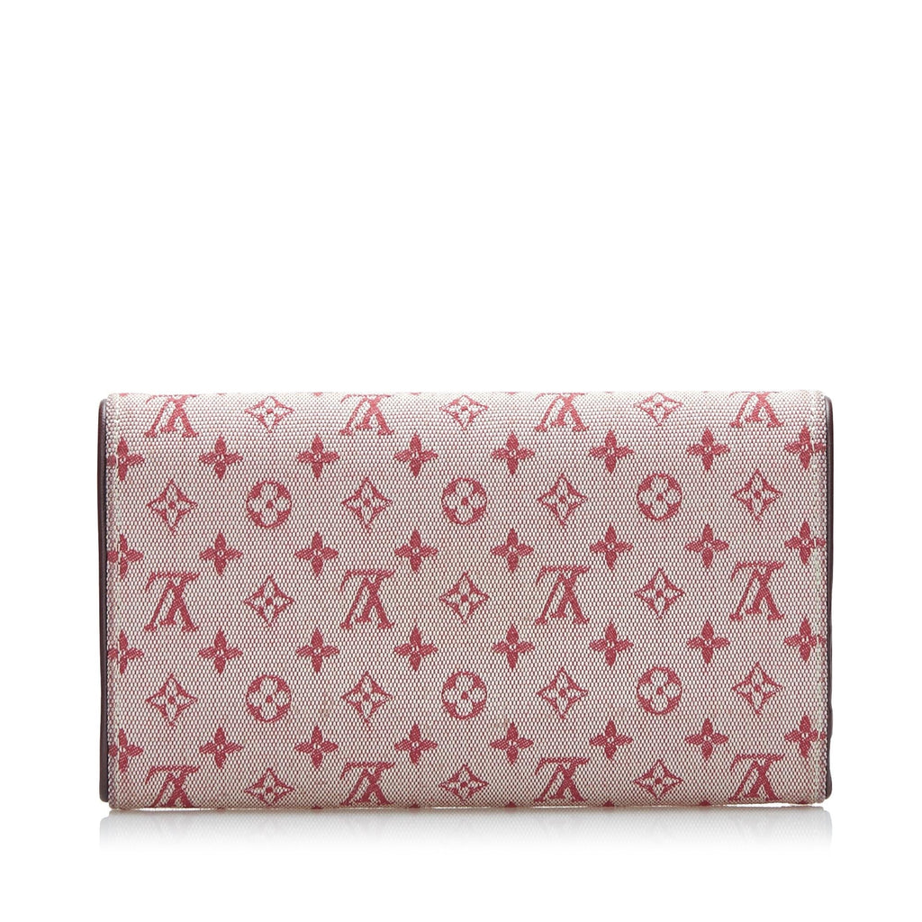 Louis Vuitton Monogram Mini Lin Porte Tresor International (SHG-37866)