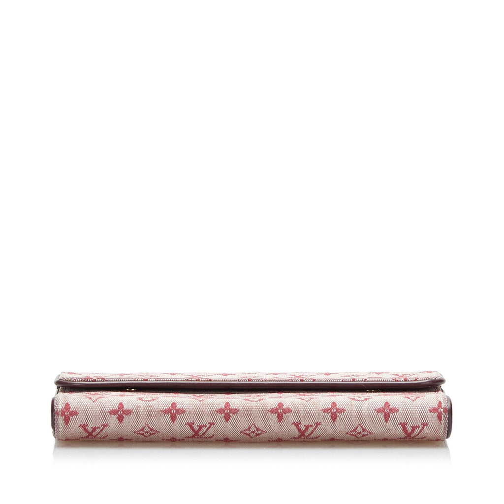 Louis Vuitton Monogram Mini Lin Porte Tresor International (SHG-37866)