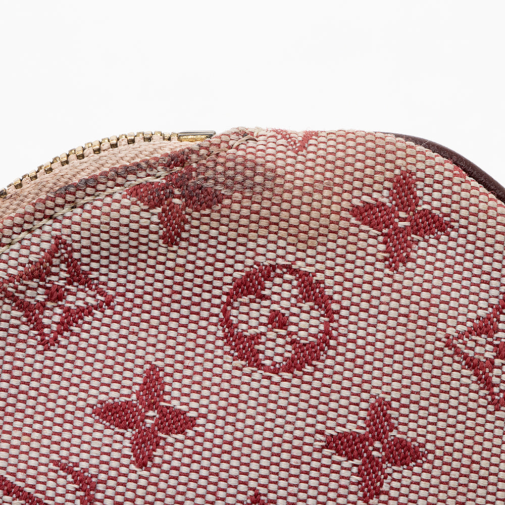 Louis Vuitton Monogram Mini Lin Round Coin Pouch (SHF-18467)