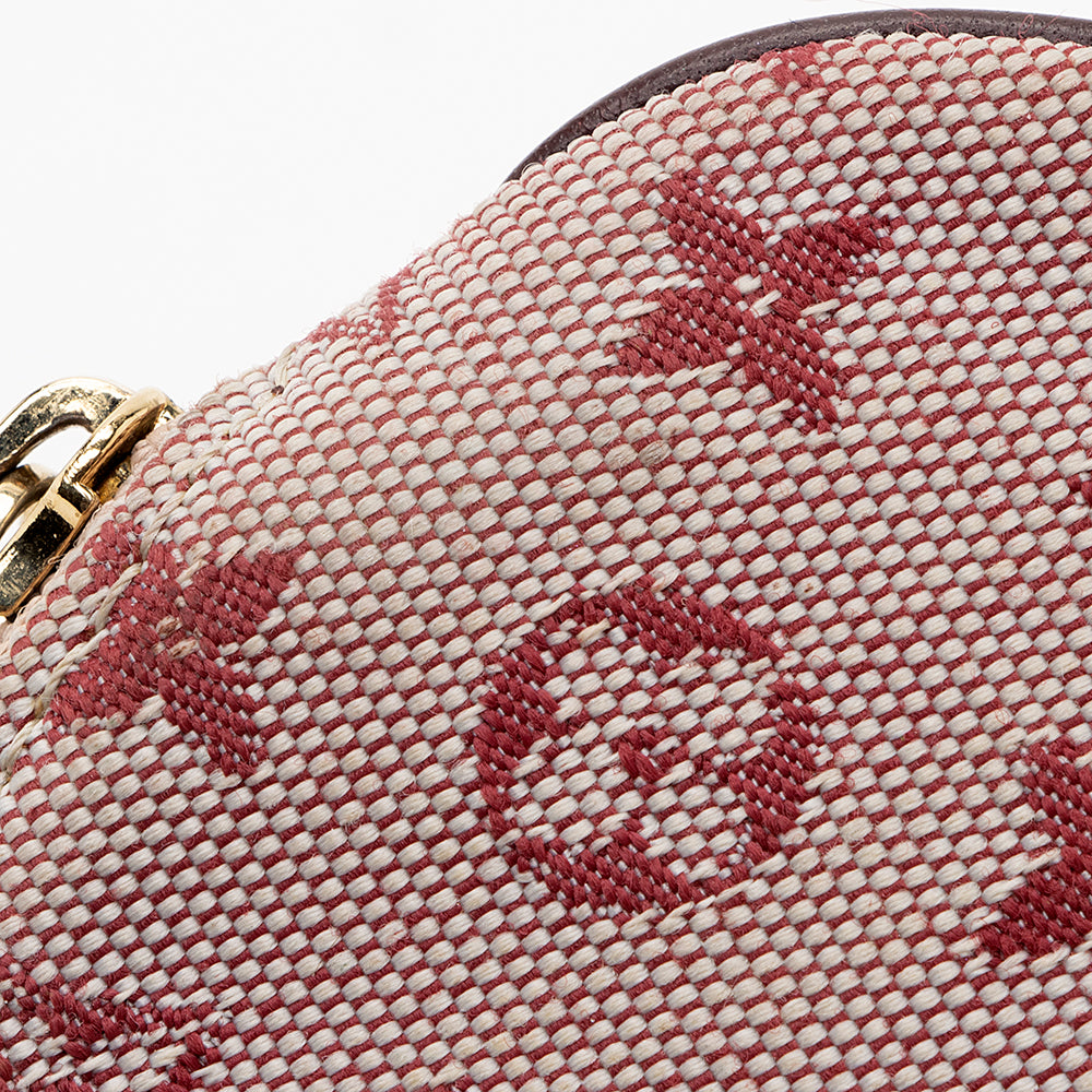 Louis Vuitton Monogram Mini Lin Round Coin Pouch (SHF-18467)