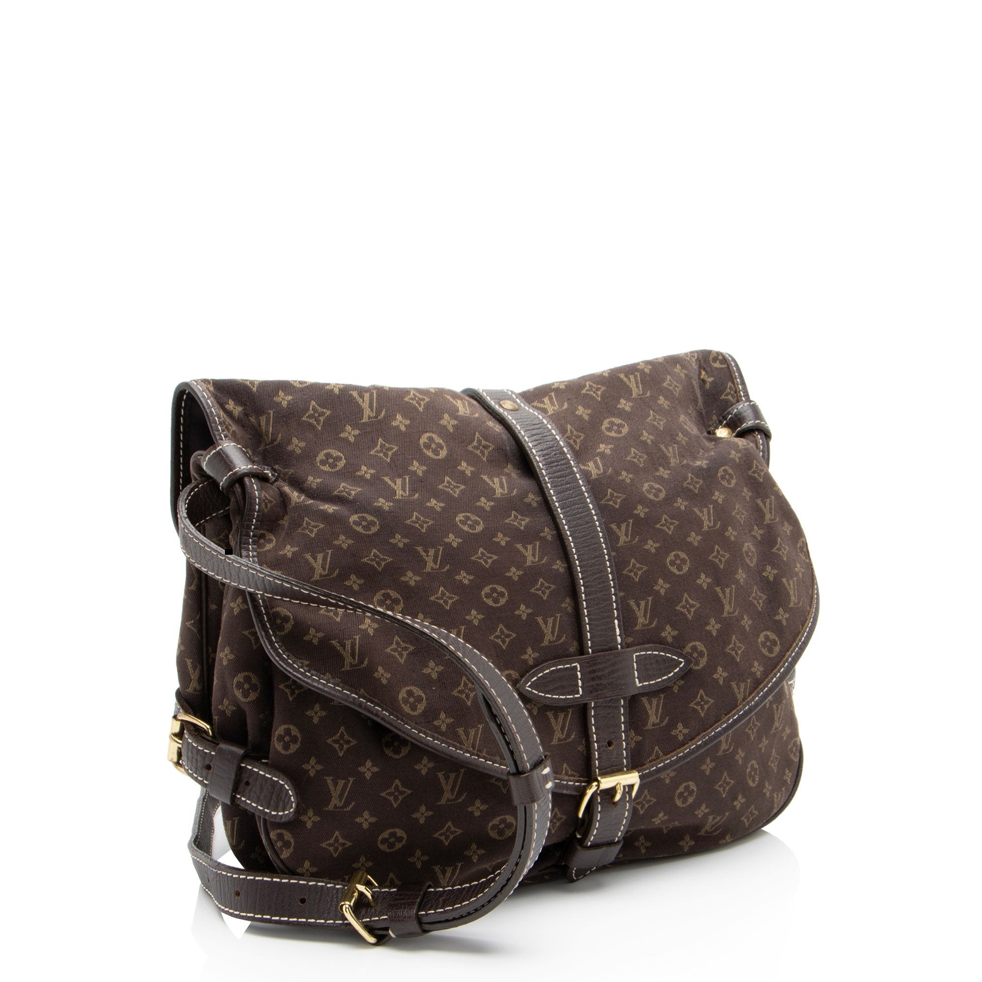 Louis Vuitton Monogram Mini Lin Saumur 30 Messenger (SHF-VmMTu9)